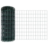 Euro Fence Met Paal 25 X 0,8 M Pvc-Coated Staal Mesh Groen