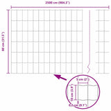 Euro Fence Met Paal 25 X 0,8 M Pvc-Coated Staal Mesh Groen