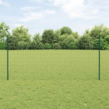 Euro Fence Met Paal 25 X 0,8 M Pvc-Coated Staal Mesh Groen
