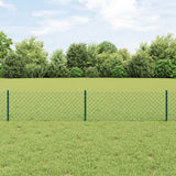 Kettinglink Hek Met Paal 10 X 1 M Pvc-Coated Staal Mesh
