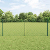 Kettinglink Hek Met Paal 10 X 1 M Pvc-Coated Staal Mesh