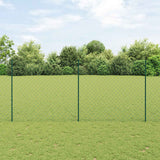 Kettinglink Hek Met Paal 10 X 1 M Pvc-Coated Staal Mesh