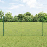 Kettinglink Hek Met Paal 10 X 1 M Pvc-Coated Staal Mesh