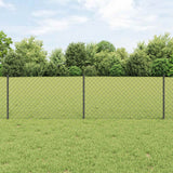 Kettinglink Hek Met Paal 10 X 1 M Pvc-Coated Staal Mesh