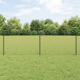 Kettinglink Hek Met Paal 10 X 1 M Pvc-Coated Staal Mesh