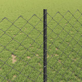 Kettinglink Hek Met Paal 10 X 1 M Pvc-Coated Staal Mesh