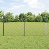 Kettinglink Hek Met Paal 10 X 1 M Pvc-Coated Staal Mesh
