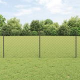 Kettinglink Hek Met Paal 10 X 1 M Pvc-Coated Staal Mesh