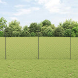 Kettinglink Hek Met Paal 10 X 1 M Pvc-Coated Staal Mesh
