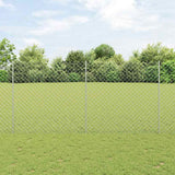 Kettinglink Hek Met Paal 10 X 1 M Pvc-Coated Staal Mesh
