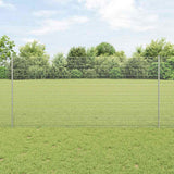 Gelast Draadhek Met Palen 10 X 0,8 M Mesh Gegalvaniseerd Staal