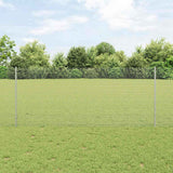 Gelast Draadhek Met Palen 10 X 0,8 M Mesh Gegalvaniseerd Staal