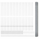 Gelast Draadhek Met Palen 10 X 0,8 M Mesh Gegalvaniseerd Staal