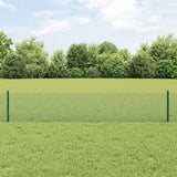 Gelast Draadhek Met Palen 25 X 0,5 M Gegalvaniseerd Staal Groen