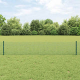 Gelast Draadhek Met Palen 25 X 0,5 M Gegalvaniseerd Staal Groen