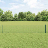 Gelast Draadhek Met Palen 25 X 0,5 M Gegalvaniseerd Staal Groen