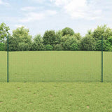 Gelast Draadhek Met Palen 25 X 0,5 M Gegalvaniseerd Staal Groen