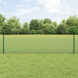 Gelast Draadhek Met Palen 25 X 0,5 M Gegalvaniseerd Staal Groen