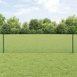Gelast Draadhek Met Palen 25 X 0,5 M Gegalvaniseerd Staal Groen