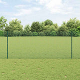 Gelast Draadhek Met Palen 25 X 0,5 M Gegalvaniseerd Staal Groen