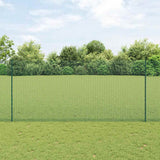 Gelast Draadhek Met Palen 25 X 0,5 M Gegalvaniseerd Staal Groen
