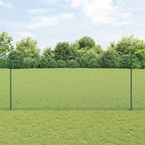 Gelast Draadhek Met Palen 25 X 0,5 M Gegalvaniseerd Staal Groen