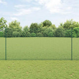 Gelast Draadhek Met Palen 25 X 0,5 M Gegalvaniseerd Staal Groen
