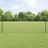 Gelast Draadhek Met Palen 25 X 0,5 M Gegalvaniseerd Staal Groen