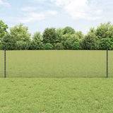 Gelast Draadhek Met Palen 10 X 1 M Gegalvaniseerd Staal Grijs