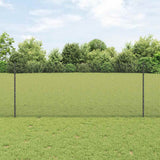 Gelast Draadhek Met Palen 10 X 1 M Gegalvaniseerd Staal Grijs