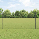 Gelast Draadhek Met Palen 10 X 1 M Gegalvaniseerd Staal Grijs