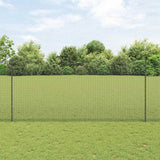 Gelast Draadhek Met Palen 10 X 1 M Gegalvaniseerd Staal Grijs