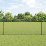 Gelast Draadhek Met Palen 10 X 1 M Gegalvaniseerd Staal Grijs