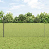 Gelast Draadhek Met Palen 10 X 1 M Gegalvaniseerd Staal Grijs