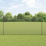 Gelast Draadhek Met Palen 10 X 1 M Gegalvaniseerd Staal Grijs