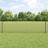Gelast Draadhek Met Palen 10 X 1 M Gegalvaniseerd Staal Grijs