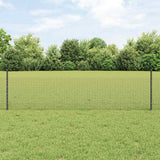 Gelast Draadhek Met Palen 10 X 1 M Gegalvaniseerd Staal Grijs