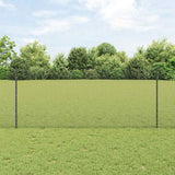 Gelast Draadhek Met Palen 10 X 1 M Gegalvaniseerd Staal Grijs