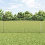 Gelast Draadhek Met Palen 10 X 1 M Gegalvaniseerd Staal Grijs