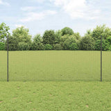 Gelast Draadhek Met Palen 10 X 1 M Gegalvaniseerd Staal Grijs