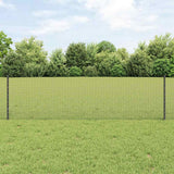 Gelast Draadhek Met Palen 10 X 1 M Gegalvaniseerd Staal Grijs