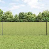 Gelast Draadhek Met Palen 10 X 1 M Gegalvaniseerd Staal Grijs