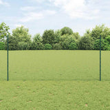 Hexagonale Schutting Met Palen 50 X 0,8 M Pvc-Coated Staal Mesh Groen