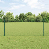 Hexagonale Schutting Met Palen 50 X 0,8 M Pvc-Coated Staal Mesh Groen