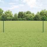Hexagonale Schutting Met Palen 50 X 0,8 M Pvc-Coated Staal Mesh Groen