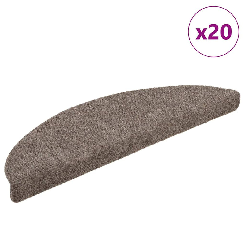 Trapmatten Zelfklevend 20 Stuks Halfrond Beige