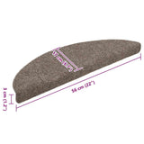 Trapmatten Zelfklevend 20 Stuks Halfrond Beige