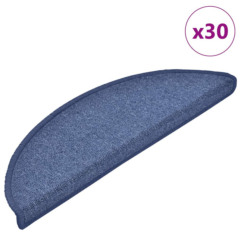 Trapmatten Halfrond Blauw