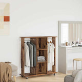 Kledingkast Met Plank Oud Hout 102 X 38 X 110 Cm Bewerkt Hout