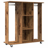 Kledingkast Met Plank Oud Hout 102 X 38 X 110 Cm Bewerkt Hout